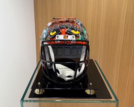 Helmet Bengals - 32 x 22 x 25 cm - Sérigraphie 3D