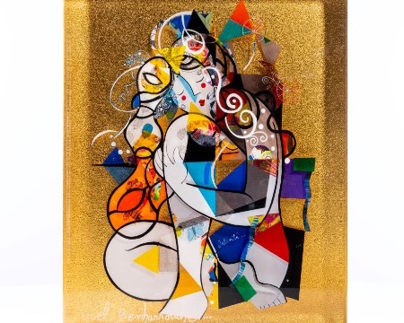 Intimité - 30 x 40 cm - Inclusion en résine