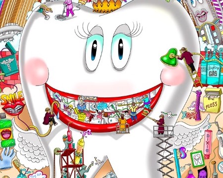 The tooth will set you free - 33 x 53 cm - Sérigraphie 3D