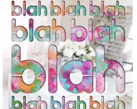 Blah Blah Blah - Découpe laser sur métal et techniques mixtes - 100 x 120 cm