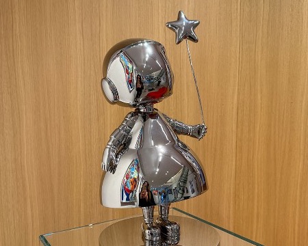 Astro Girl Ménine - polished stainless steel - 20" inch