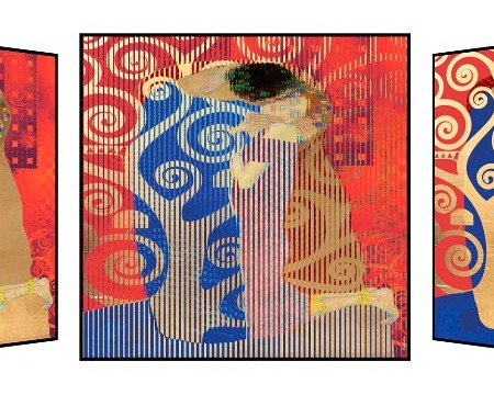 Brand new Klimt - Kinetic Pop art - 35" x 35" inch