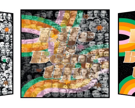 Life is beautiful - Kinetic Pop art - 113 x 113 cm