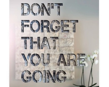 don't forget that you are going to die - Découpe laser sur métal et techniques mixtes - 100 x 80 cm