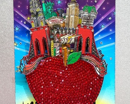 Sounds of the little apple - 13 x 10 cm - Sérigraphie 3D