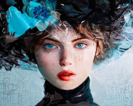 Bellagio - 100 x 150 cm - Techniques Mixtes