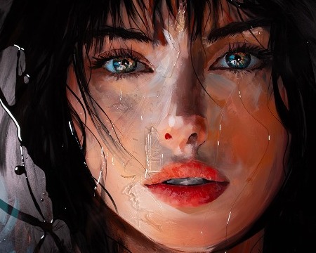 Catania - 29,5" x 19,6" - Acrylic paint and resin on metal