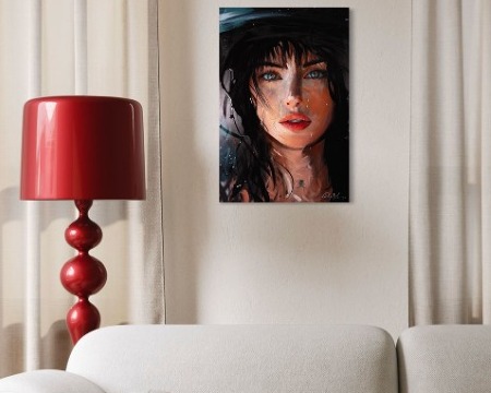 Catania - 29,5" x 19,6" - Acrylic paint and resin on metal