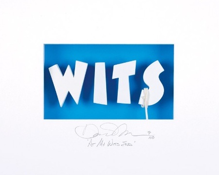 At my wits end - 80 x 74  cm - Shadow box