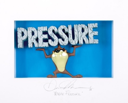 Under pressure - 74 x 55 cm - Shadow box