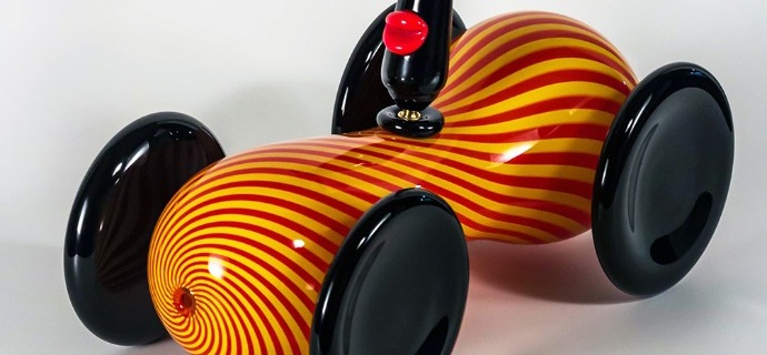 Psycko car - Sculpture en verre