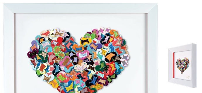 Song in my heart - 35 x 38 cm - Oeuvre sur papier en 3D