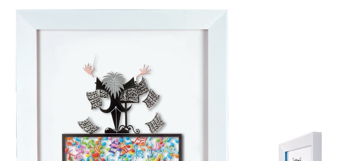 Thinking outside the box # Conductor - 50 x 35  cm - Oeuvre sur papier en 3D