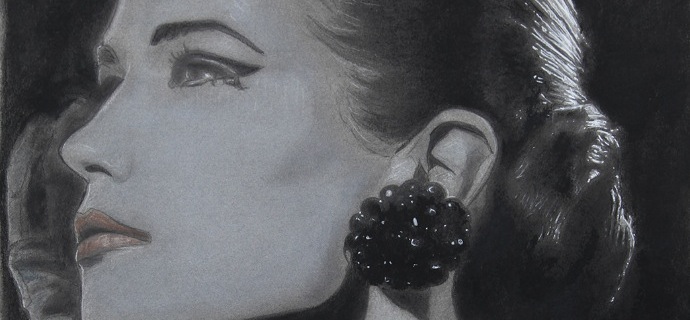 Mercedes - 16,4" x 21,4" - Work on paper