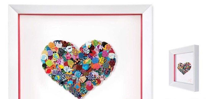 New York in my heart  #2 - 35 x 38 cm - Oeuvre sur papier en 3D