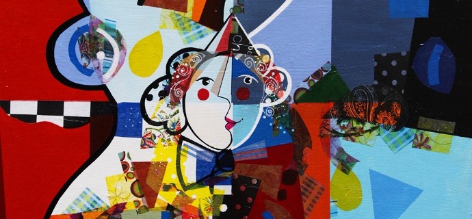 Elan d’amour - 39" x 31,2" or 9,3" x 11,7" – Lacquer on aluminium