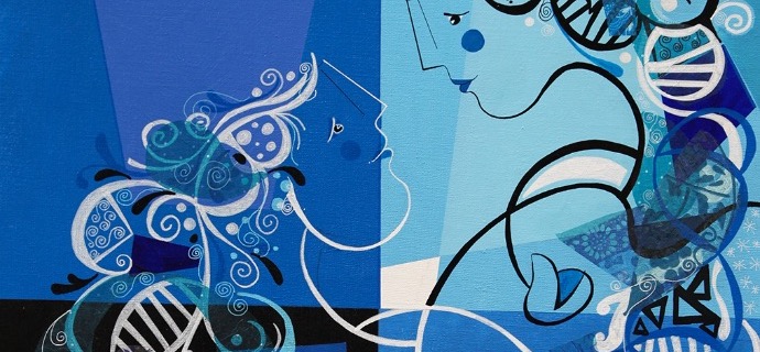 Un rêve devenu réalité - 9,3" x 11,7" – Lacquer on aluminium