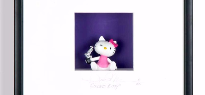 Good bye Kitty - 52 x 52 cm - Shadow box