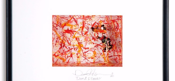 Duck à l'orange - 64 x 69 cm - Shadow box