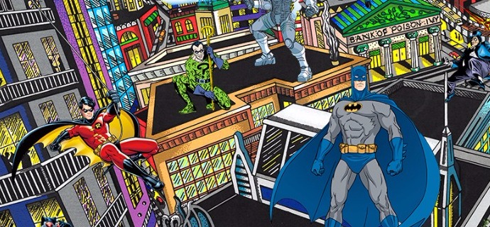 Batman rules the night - 41 x 58 cm - Sérigraphie 3D