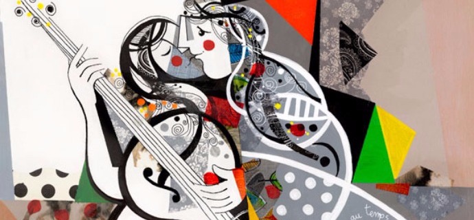 Une histoire qui résiste au temps - 39" x 47" / 39" x 31,2" or 9,3" x 11,7" – Lacquer on aluminium