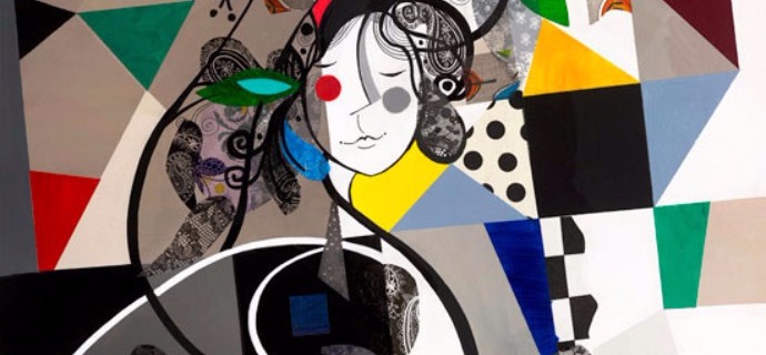 Union sacrée - 39" x 47" / 39" x 31,2" or 9,3" x 11,7" – Lacquer on aluminium