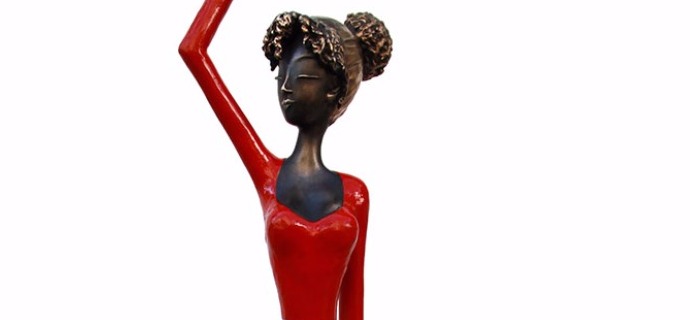 Lara - SOLD OUT - 190 cm - Sculpture en bronze, piéce unique