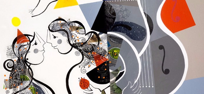 Fruits de la passion - 39" x 47" / 39" x 31,2" or 9,3" x 11,7" – Lacquer on aluminium