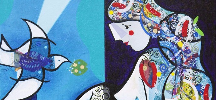 Les anges de la ville - 39" x 47" / 39" x 31,2" or 9,3" x 11,7" – Lacquer on aluminium