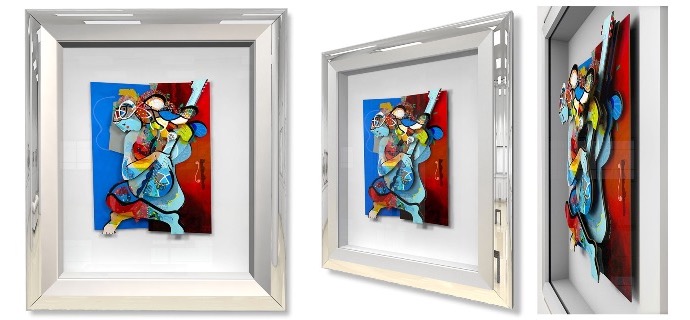 Les cordes de mon âme - 8,2" x 11" - Work on paper 3D