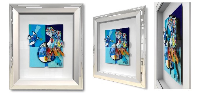 Les anges de la ville - 8,2" x 11" - Work on paper 3D