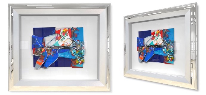 Pensées de ciel - 8,2" x 11" - Work on paper 3D