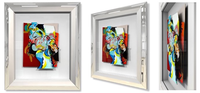 Les mondes inversés - 8,2" x 11" - Work on paper 3D