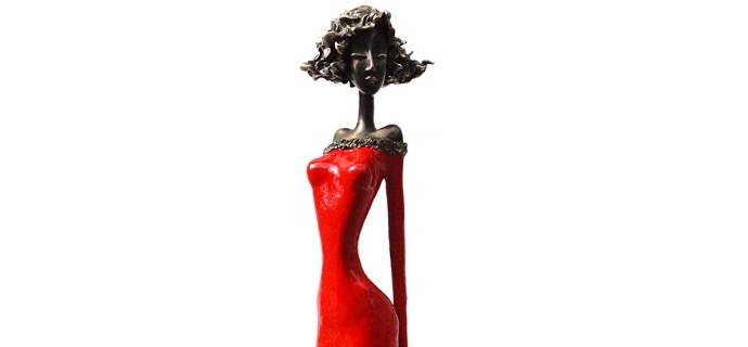 Abby - SOLD OUT - 107 cm - Sculpture en bronze, pièce unique