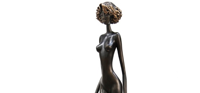 Chantal - 175 cm - Sculpture en bronze, pièce unique