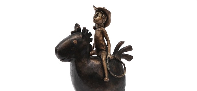 Billy - 7,87" - Bronze sculpture