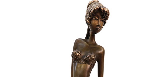 Gina - 39" - Bronze sculpture,