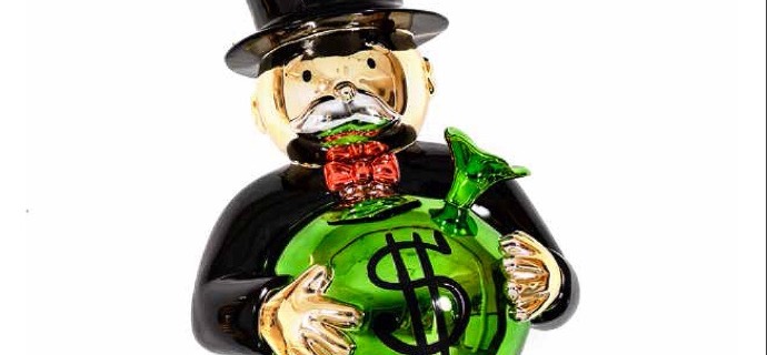 Monopoly Holding $ Bag (Close To Heart) - 135 x 71 x 48 cm - Sculpture