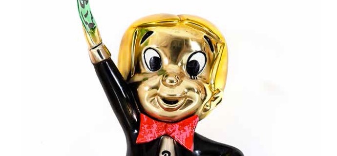 Richie Rich Holding Dollar Money - 145 cm - Sculpture