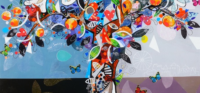 La Source - 39" x 31" - Acrylic on canvas