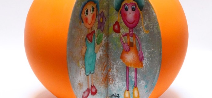 Romantic date - 24 cm - Sculpture en céramique