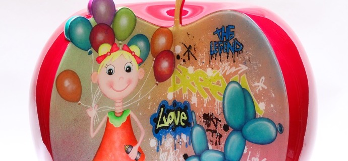 Balloon apple - 37,5 cm - Sculpture en résine