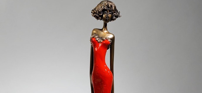 Carla - SOLD OUT - 98 cm - Sculpture en bronze