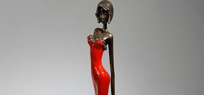 Gladys - 38" - Bronze sculpture,