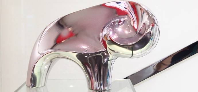 Bison - 40 x 28 cm  – Bronze poli miroir
