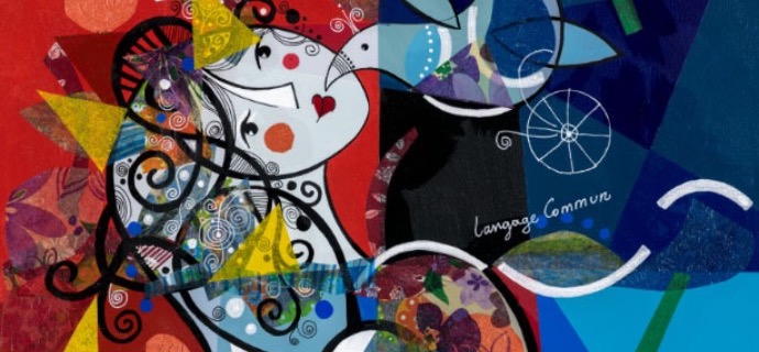 Langage commun - 39" x 31" - Lacquer on aluminium
