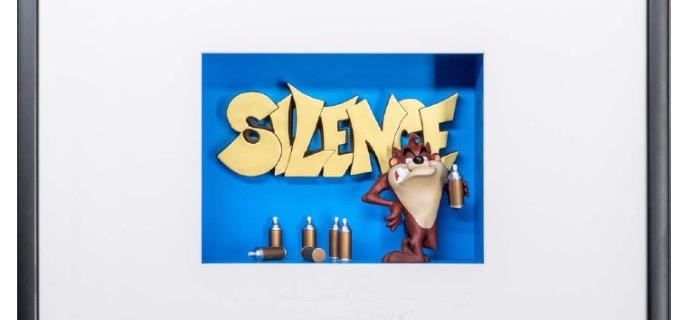 Silence is golden - 63 x 27 cm - Shadow Box