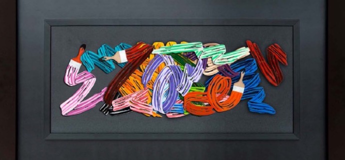 Making Love - 35 x 60 cm - papercut 3D