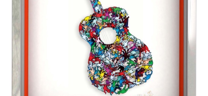 Pop Guitar - 56 x 41 cm - papercut 3D