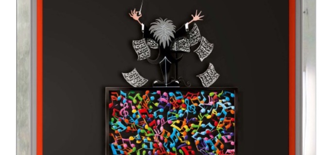 Thinking outside the box - Conductor - 50 x 35 cm - papercut 3D